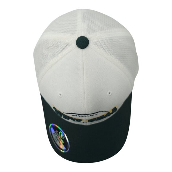 New Deal Lions L/XL Cap Back Mesh Embroidered Logo Flex Fit Trucker Baseball Hat - Picture 6 of 14